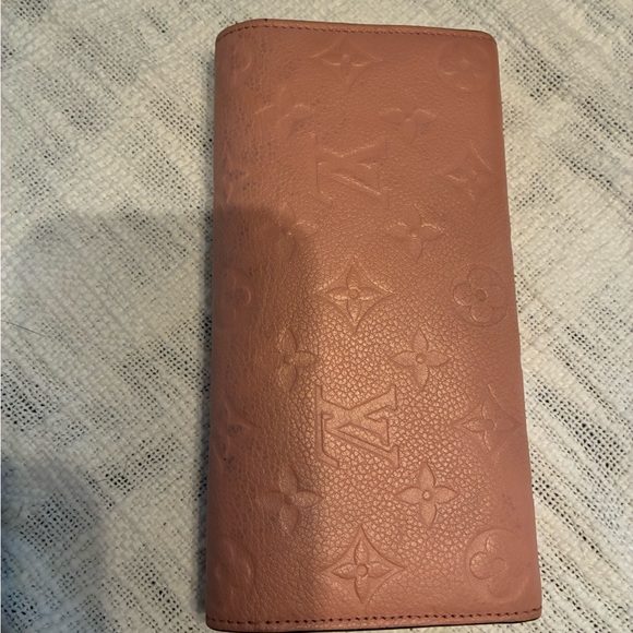 Louis Vuitton monogram empreinte rose ballerine Emilie Wallet with box - Picture 6 of 13